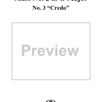 Mass No. 2 in G Major, D167: No. 3, Credo