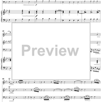 Trio Sonata in B-Flat Major, Wq161/1 - Piano Score