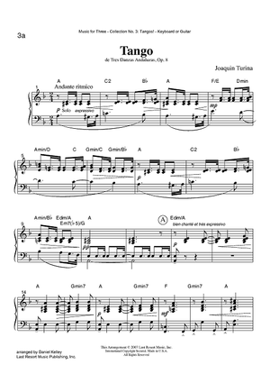 Tango - de Tres Danzas Andaluzas, Op. 8 - Keyboard or Guitar