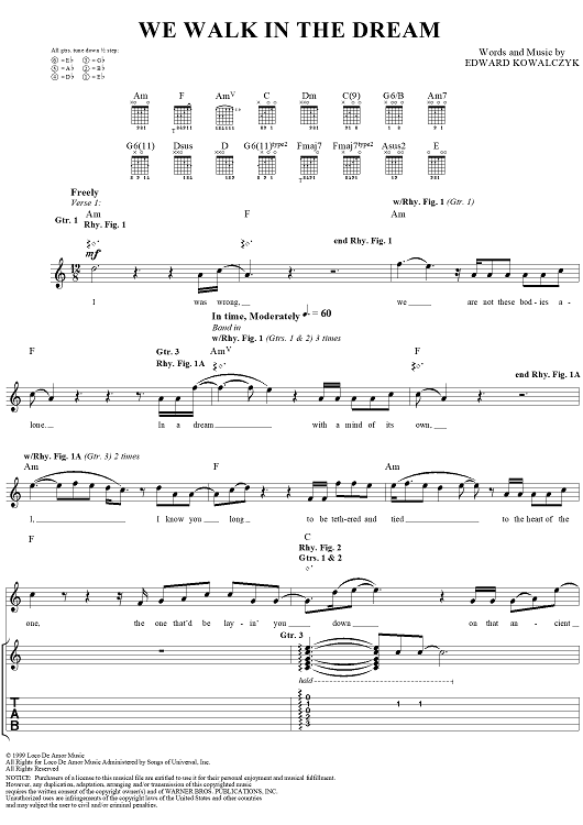 We Walk in the Dream