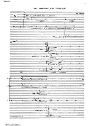 Melodies form Light and Shadow - Full Score
