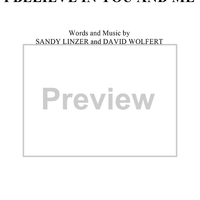 I Believe in You and Me