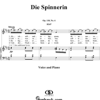 Die Spinnerin, Op. 118, No. 6, D247