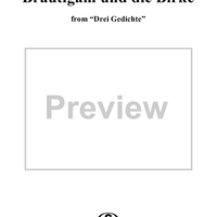 3 Songs, Op. 119, No. 3 - Bräutigam und die Birke - No. 3 from "Three Poems" op. 119