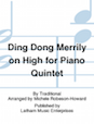 Ding Dong Merrily on High - Five Carol Favorites for Piano Quintet - Cello
