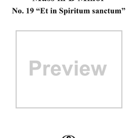 Mass in B Minor, BWV232, No. 19: "Et in spiritum sanctum"