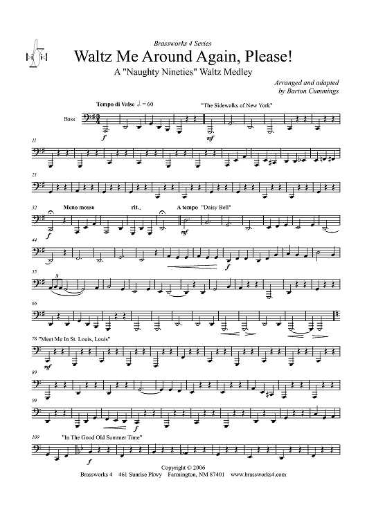 Waltz Me Around Again, Please! - Bass