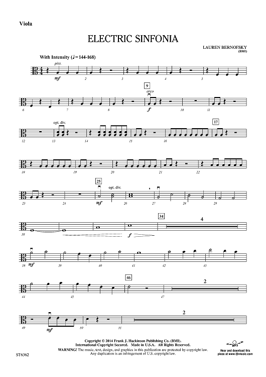 Electric Sinfonia - Viola Electric Sinfonia - Viola