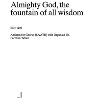 Almighty god, the fountain - Score