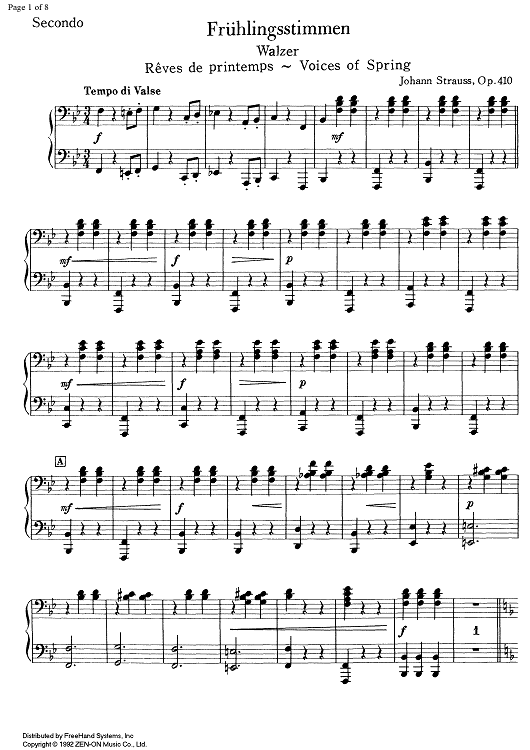 Frühlingsstimmen Op.410 - Piano 2