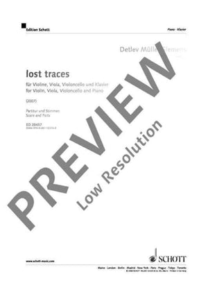 lost traces - Score and Parts