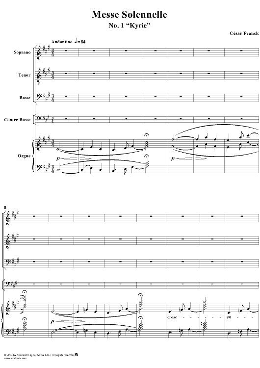 Solemn Mass, Op. 12: No. 1, Kyrie