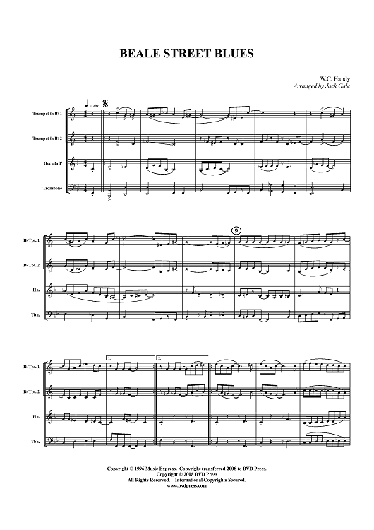 Beale Street Blues - Score