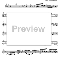 Three Part Sinfonia No.13 BWV 799 a minor - B-flat Clarinet 2