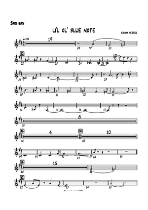 Li'l Ol' Blue Note - Baritone Sax
