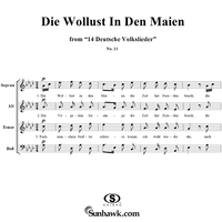 Die Wollust in den Maien - No. 11 from "14 Deutsche Volkslieder" Book 2,  WoO 34