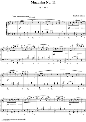 No. 11 in E Minor, Op. 17, No. 2