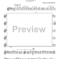 Ode to Joy - from Symphony #9 - Part 1 Clarinet in Bb