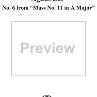 Agnus Dei - No. 7 from "Mass No. 11 in A major"