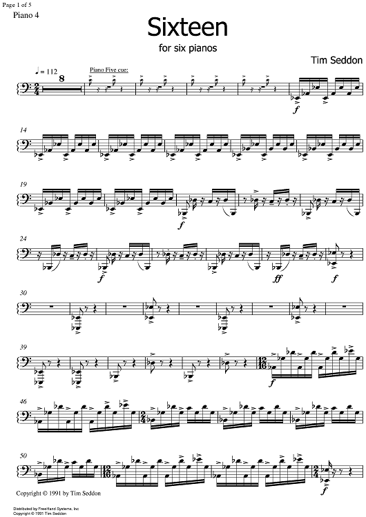 Sixteen - Piano 4