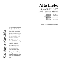 Alte Liebe Op.72 No. 1