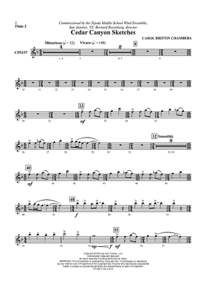 Cedar Canyon Sketches - Flute 2
