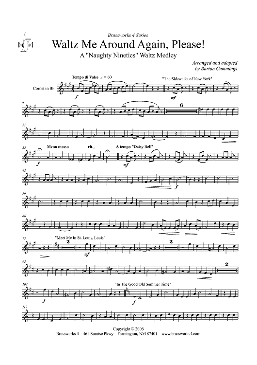 Waltz Me Around Again, Please! - Cornet in B-flat