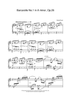 Barcarolle No.1 in A minor, Op.26