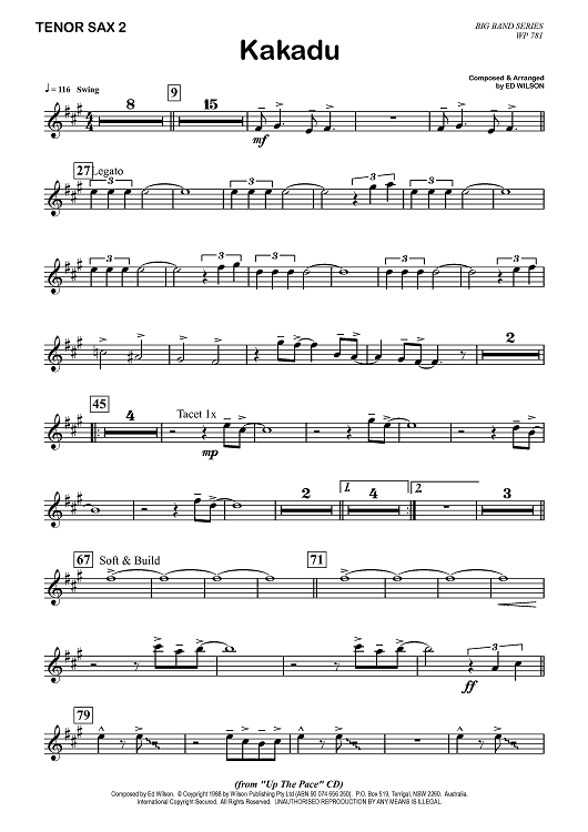 Kakadu - Tenor Saxophone 2