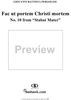 Stabat Mater, No. 10: Fac ut portem Christi mortem