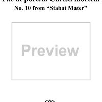 Stabat Mater, No. 10: Fac ut portem Christi mortem