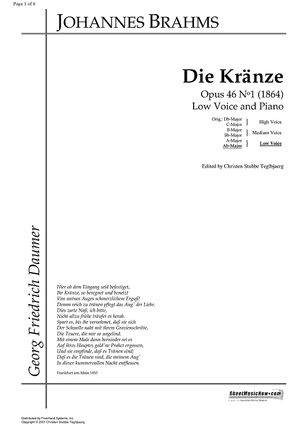 Die Kränze Op.46 No. 1