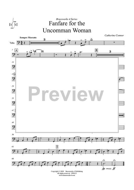 Fanfare for the Uncomman Woman - Tuba