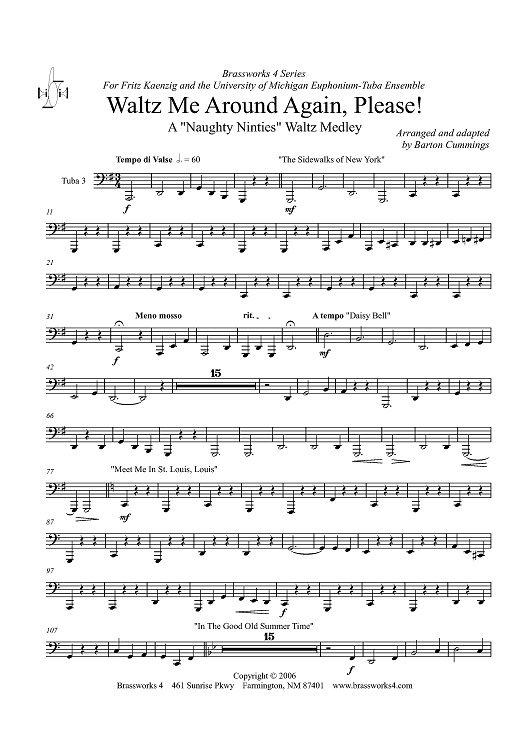 Waltz Me Around Again, Please! - Tuba 3