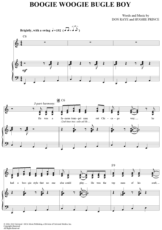 Boogie Woogie Bugle Boy