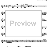 Three Part Sinfonia No.13 BWV 799 a minor - E-flat Baritone Saxophone