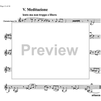 Sonata da camera No. 1 ... meditation and nocturnes - Score