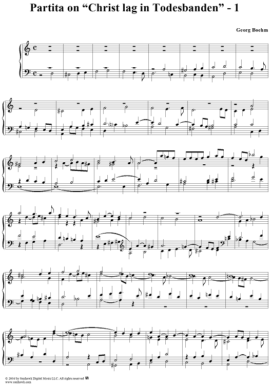 Partita on "Christ lag in Todesbanden" - 1