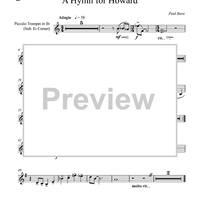 A Hymn for Howard - Piccolo Trumpet in B-flat