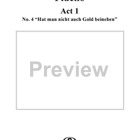 Fidelio, Op. 72, No. 4: "Hat man nicht auch Gold beineben"