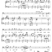 Messiah, no. 6: But who may abide the day of His coming - Piano Score