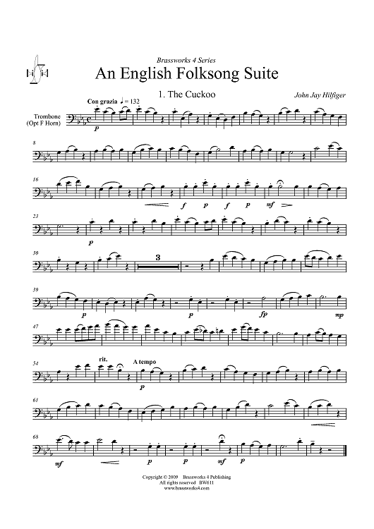 An English Folksong Suite - Trombone (opt. F Horn)