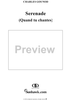 Serenade (Quand tu chantes) - Piano Score