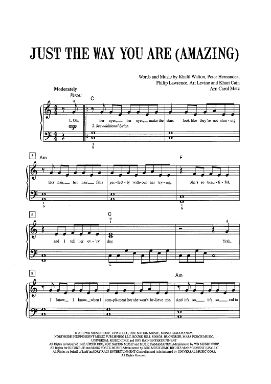 Just The Way You Are (Amazing)