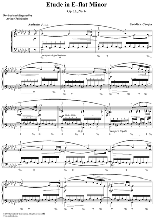 Etude Op. 10, No. 6 in E-flat Minor