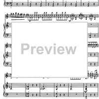 Valse-scherzo for Violin and Orchestra in C major (C-dur) - Score