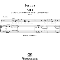 Joshua, Act 1, No. 8a "Leader of Israel, 'tis the Lord's decree"
