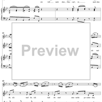 "Ich will nach dem Himmel zu", Aria, No. 3 from Cantata No. 146: "Wir müssen durch viel Trübsal" - Piano Score