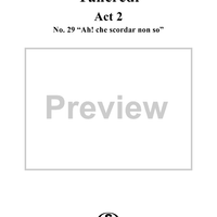 Ah! che scordar non so: No. 29 from "Tancredi", Act 2, Scene 16 - Score