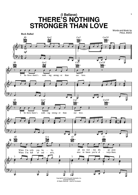 (I Believe) There's Nothing Stronger Than Love